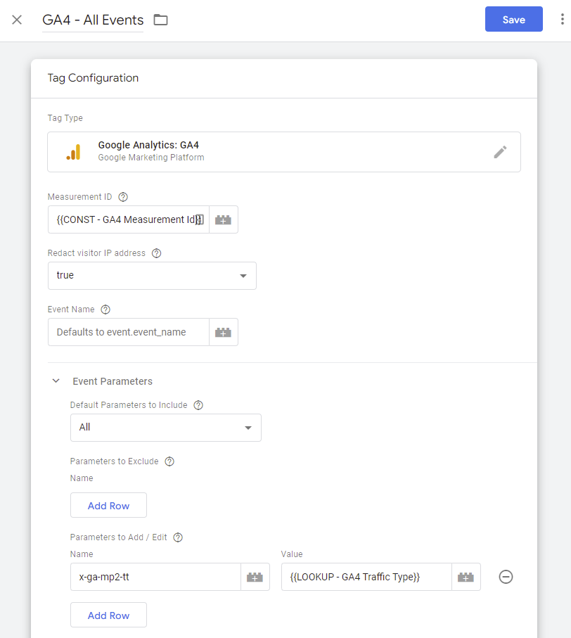 GA4 traffic_type tag configuration