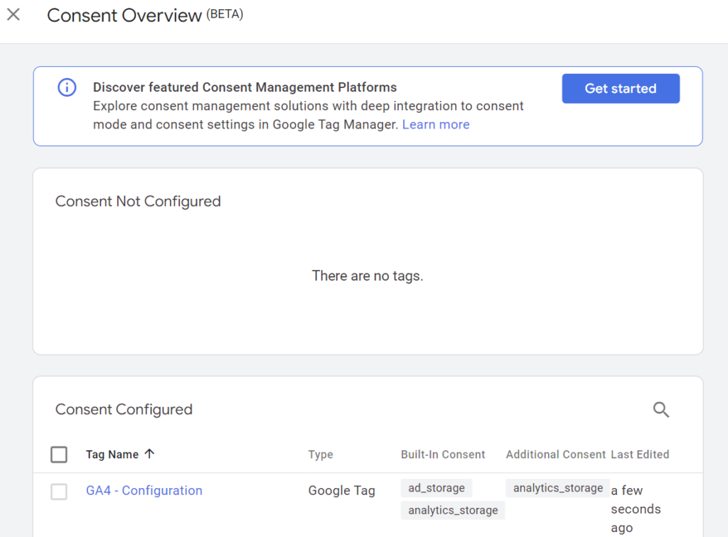 gtm consent overview